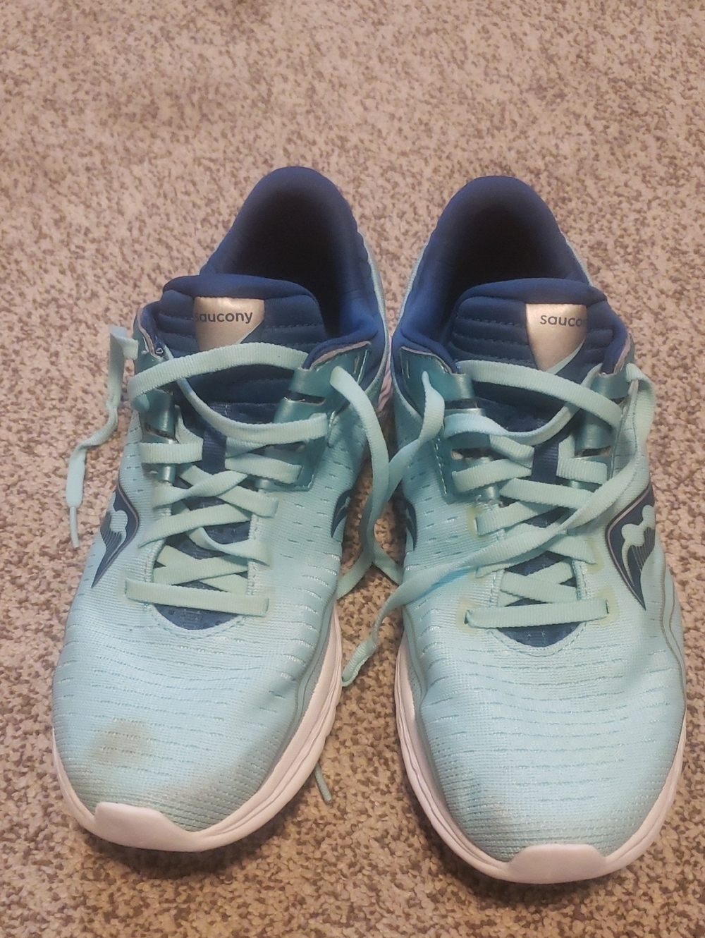 Saucony Women's Mint Blue Athletic Running Shoes